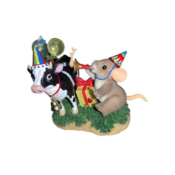 Fitz & Floyd CHARMING TAILS BY DEAN GRIFF  PARTY TIL THE COWS COME HOME - Picture 2 of 12